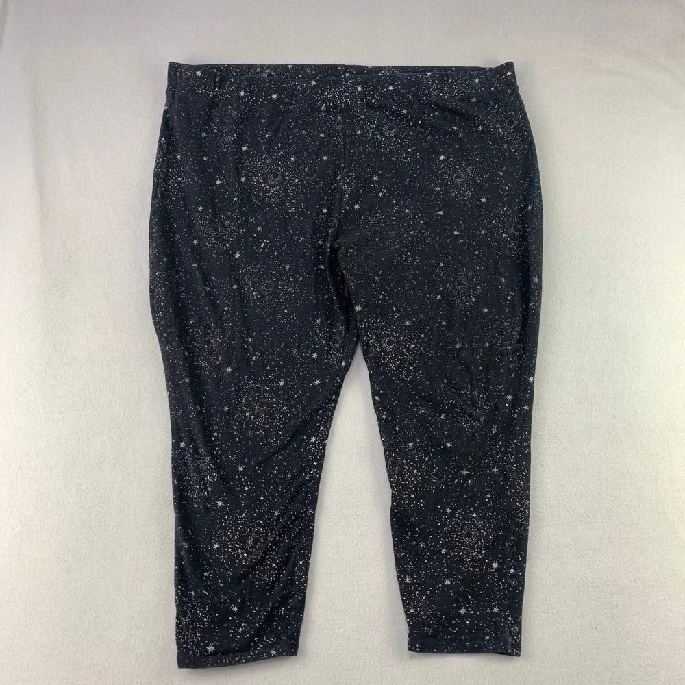 Torrid Celestial Star Leggings Women 6X Black Galaxy Celestial Stretch Ankle